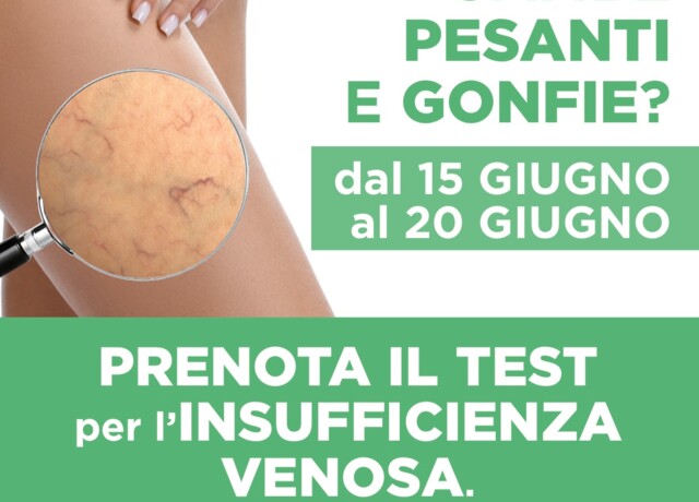 15/06 - SETTIMANA TEST INSUFFICIENZA VENOSA